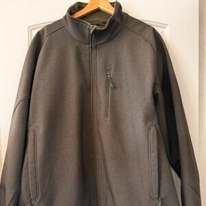 Kirkland Signature Men’s Gray Full Zip Jacket Fleece Softshell XXL